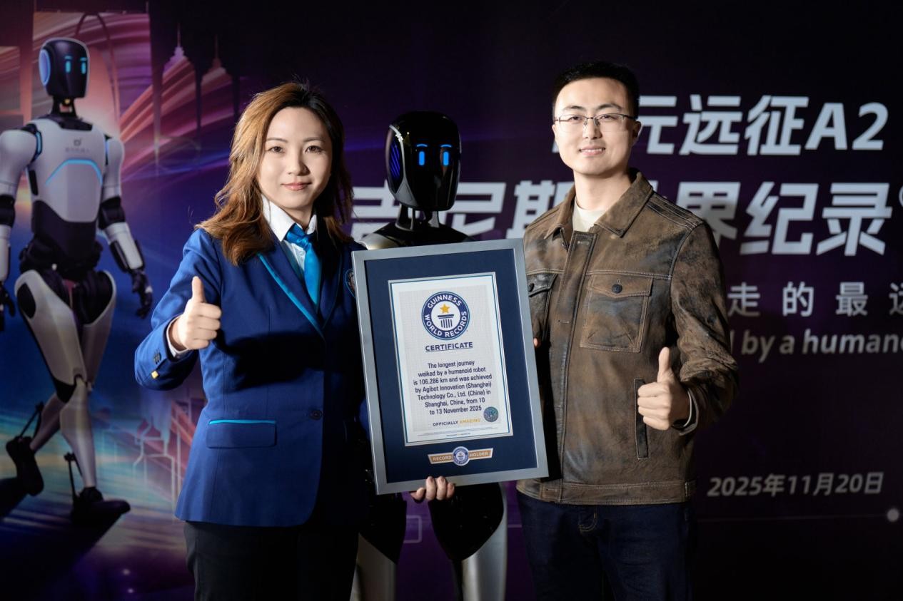 AGIBOT A2 Compeleted Guinness World Reco...